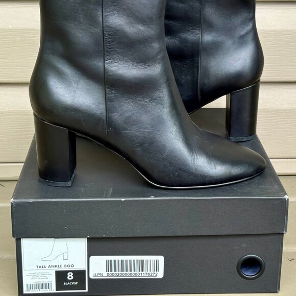 Banana Republic Black Leather Ankle Boots | Size 8 - Picture 2 of 9